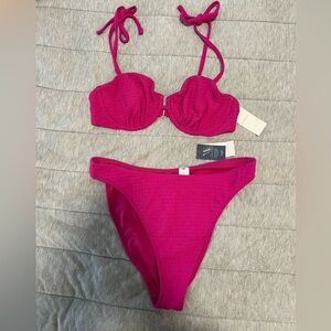 Abercrombie Pink Bikini Set